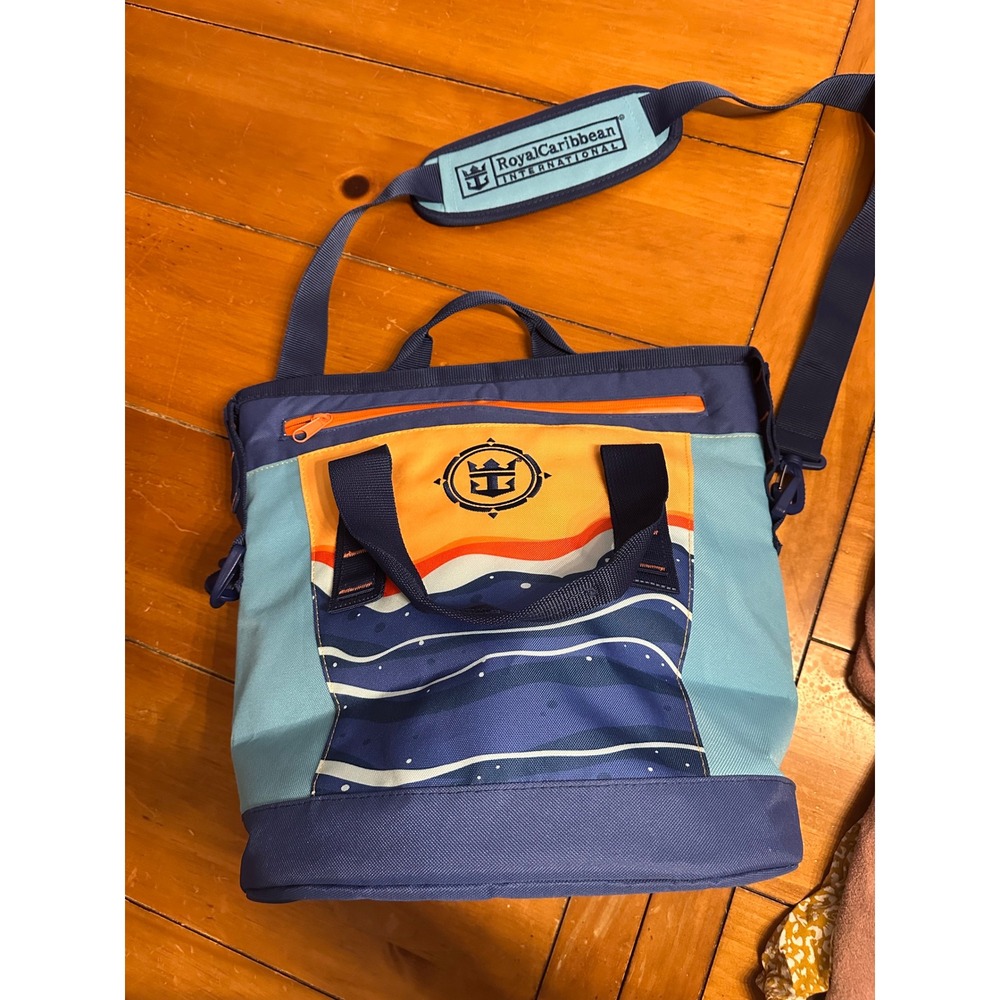 Royal Caribbean International Insulated Cooler Tote Bag Blue Nautical Cruise Bag - Picture 6 of 7